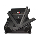 ProX ProX ATA Flight Hard Case for Large Format 12" Universal DJ Mixer w/ Laptop Shelf Black on Black (XS-M12LTBL)