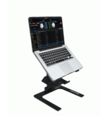 ProX Ibis Folding DJ Laptop Stand w/ Adjustable Height Accessory Tray + Carrying Bag in Black (T-LPS900BLK)