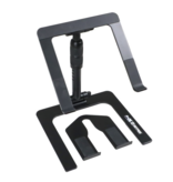 ProX Ibis Folding DJ Laptop Stand w/ Adjustable Height Accessory Tray + Carrying Bag in Black (T-LPS900BLK)