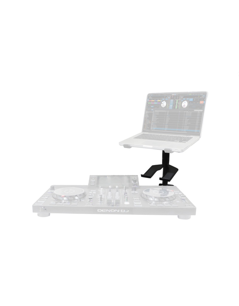 ProX Ibis Folding DJ Laptop Stand w/ Adjustable Height Accessory Tray + Carrying Bag in Black (T-LPS900BLK)