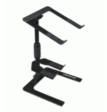 ProX Ibis Folding DJ Laptop Stand w/ Adjustable Height Accessory Tray + Carrying Bag in Black (T-LPS900BLK)