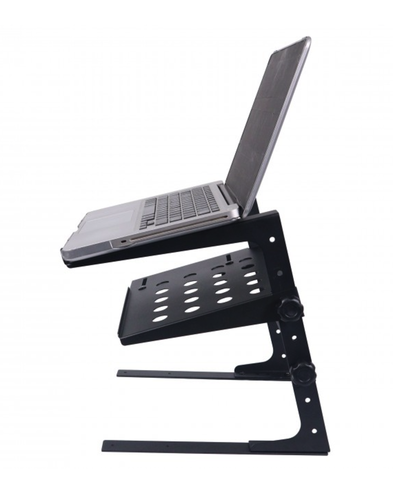 ProX ProX Universal Portable Desktop Laptop Stand with 2nd Tier Shelf and Mounting Clamps for DJ Cases (T-ULPS200)