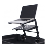 ProX ProX Universal Portable Desktop Laptop Stand with 2nd Tier Shelf and Mounting Clamps for DJ Cases (T-ULPS200)
