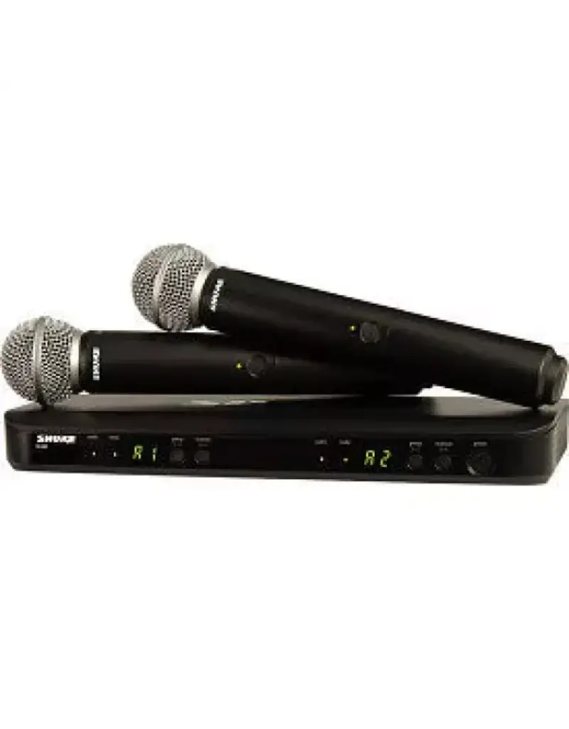 Shure BLX288/SM58-H9 Dual-Channel Wireless Handheld Microphone System with SM58 Capsules (H9: 512 to 542 MHz)