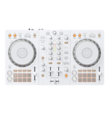 White DDJ-FLX4: 2-deck Digital DJ Controller for rekordbox dj Software & Serato DJ Lite (Included), with 16 Performance Pads and 2-channel USB Interface- Pioneer DJ