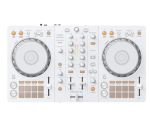 White DDJ-FLX4 2-channel DJ controller for rekordbox and Serato