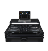 ProX PROX FLX10 or GRV6 with Sliding Laptop Shelf ATA Flight Style Road Case Black Finish Slim Case