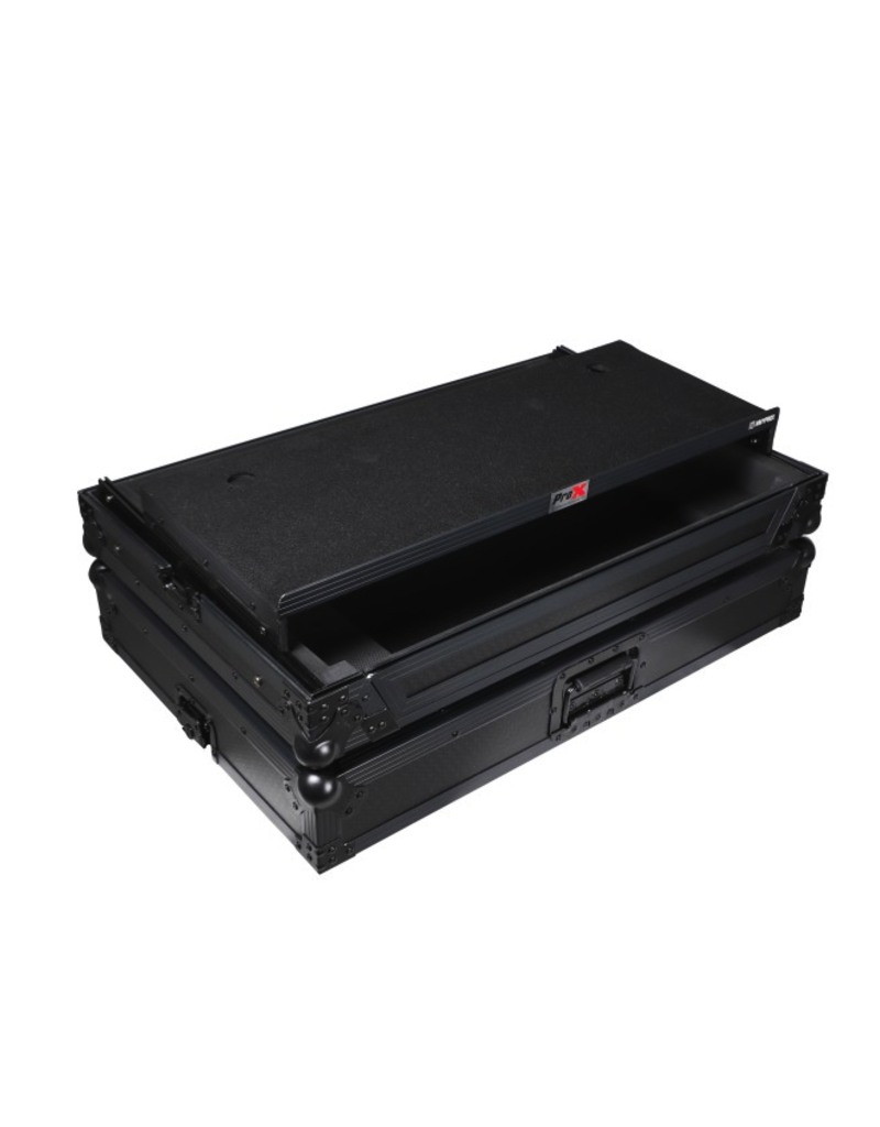 ProX PROX FLX10 or GRV6 with Sliding Laptop Shelf ATA Flight Style Road Case Black Finish Slim Case