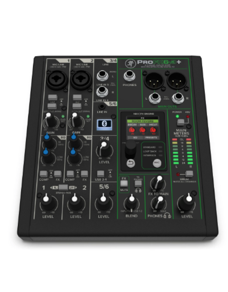Mackie ProFX6v3+ PLUS: 6-Channel Analog Mixer with Built-In