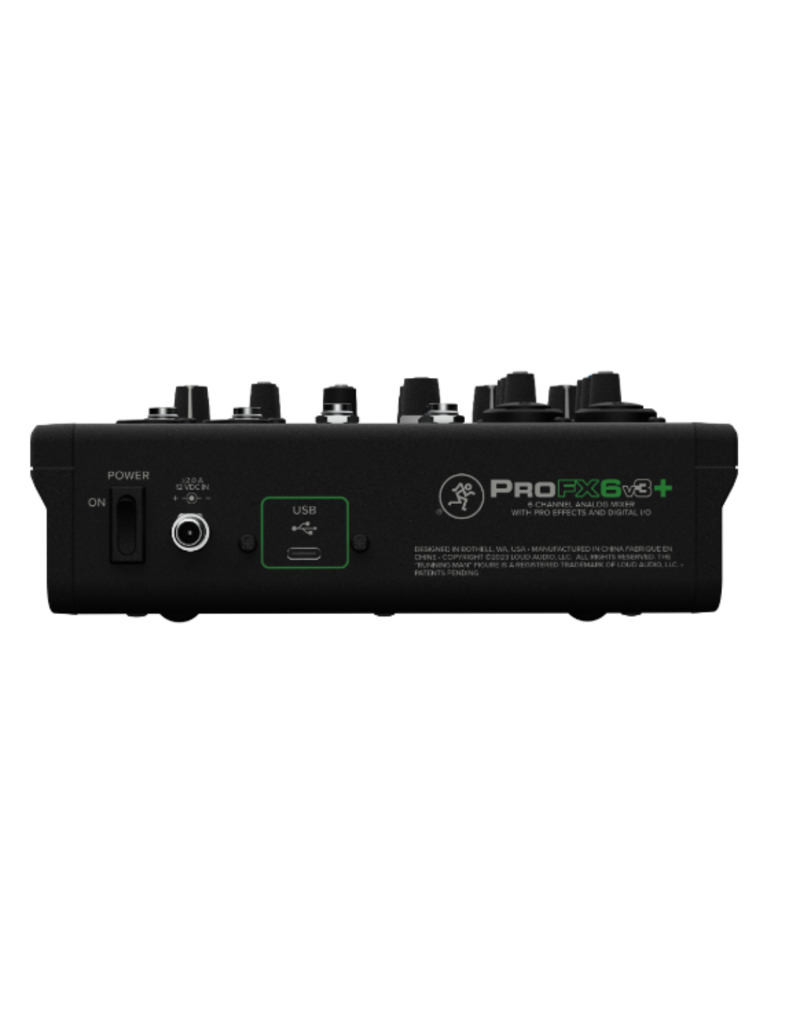 Mackie Mackie ProFX6v3+ PLUS:  6-Channel Analog Mixer with Built-In FX, USB Recording, and BLUETOOTH