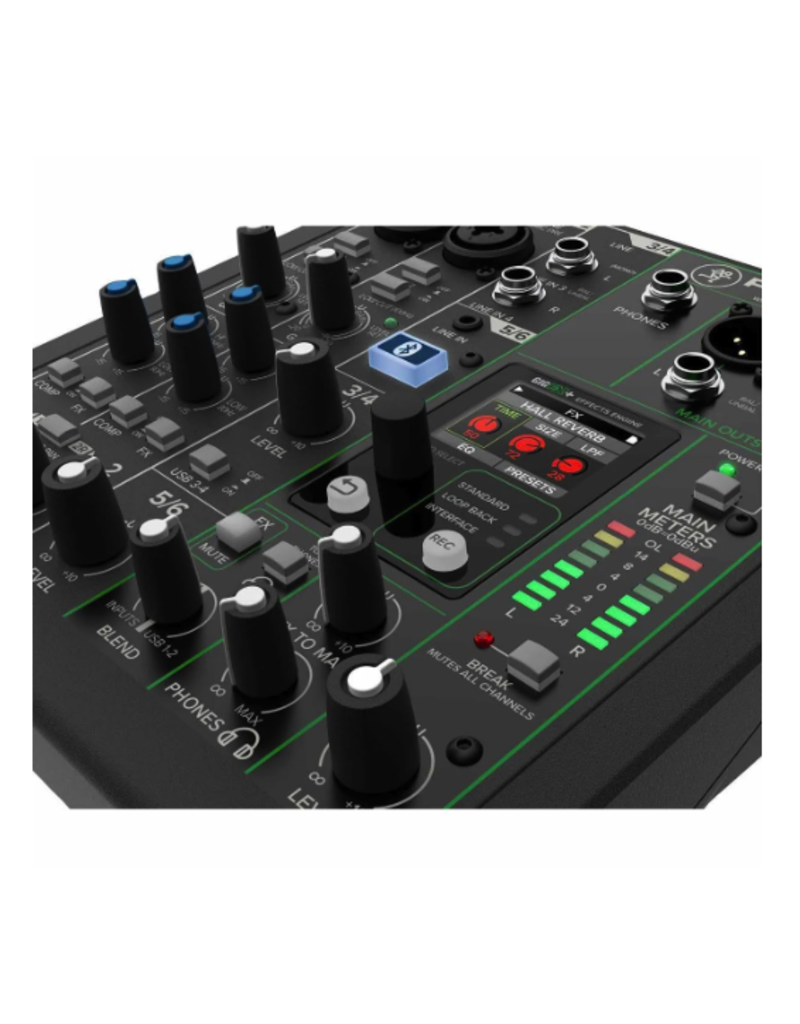 Mackie Mackie ProFX6v3+ PLUS:  6-Channel Analog Mixer with Built-In FX, USB Recording, and BLUETOOTH