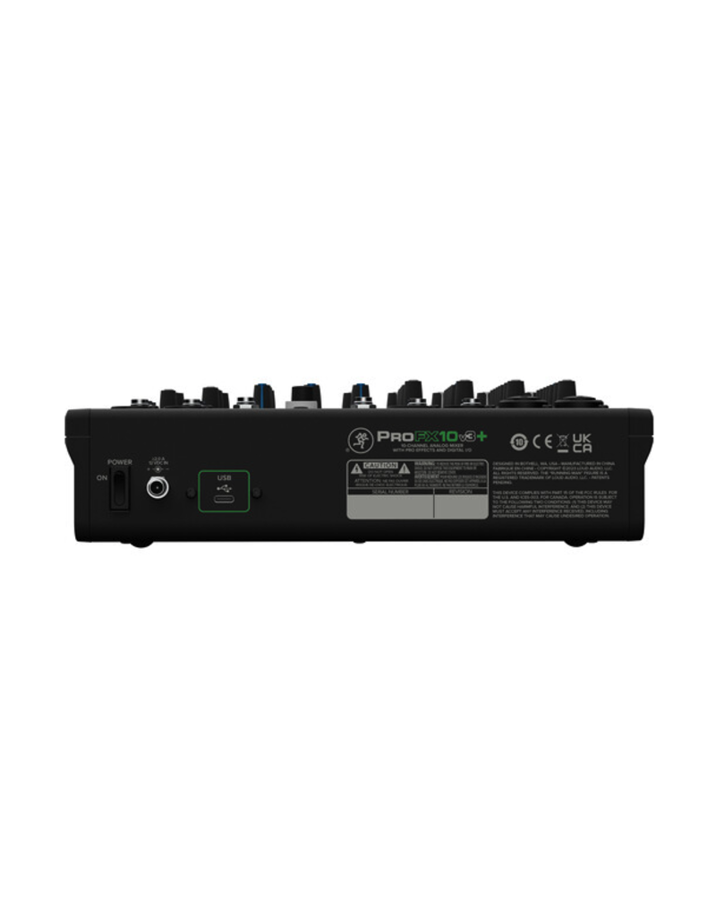 Mackie Mackie ProFX10v3+ PLUS:  10-Channel Analog Mixer with Built-In FX, USB Recording, and BLUETOOTH