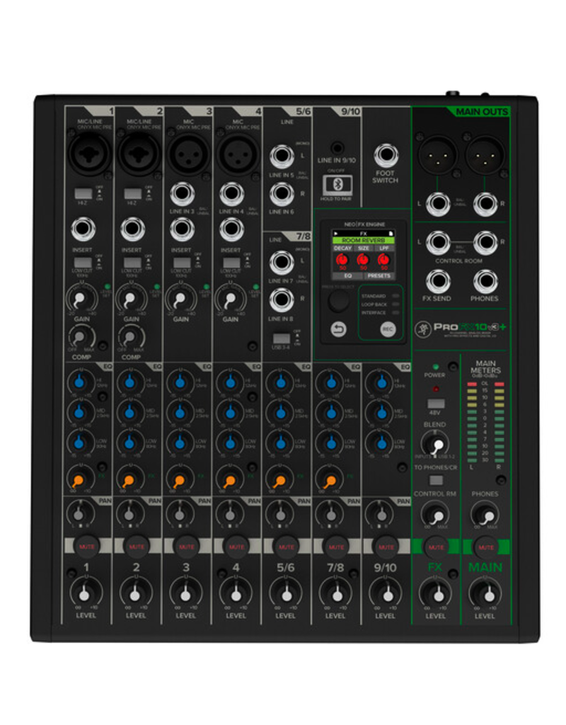 Mackie ProFX10v3+ PLUS: 10-Channel Analog Mixer with Built
