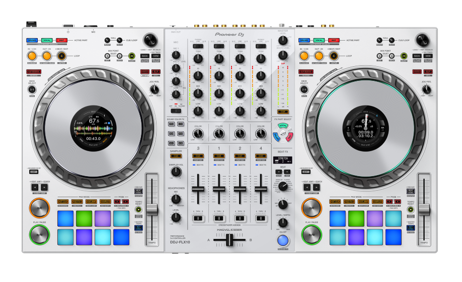 Pioneer DJ Limited Edition WHITE DDJ-FLX10: 4-channel