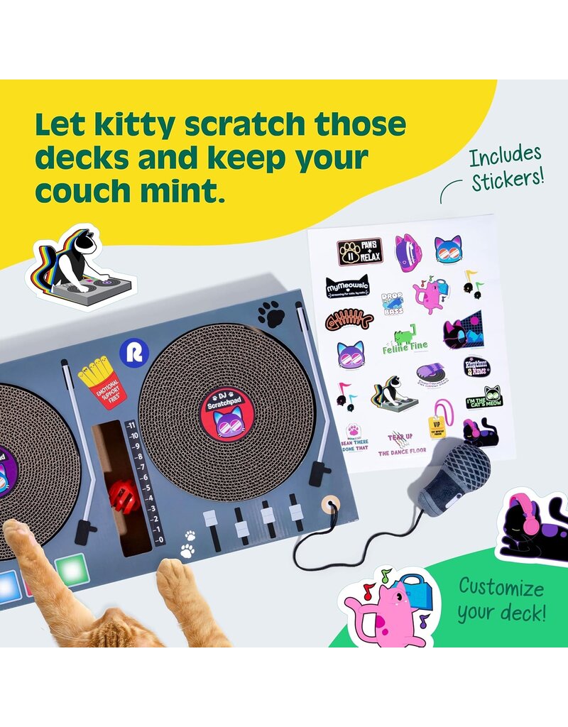 DJ Scratchpad: DJ Turntable Cat Scratcher