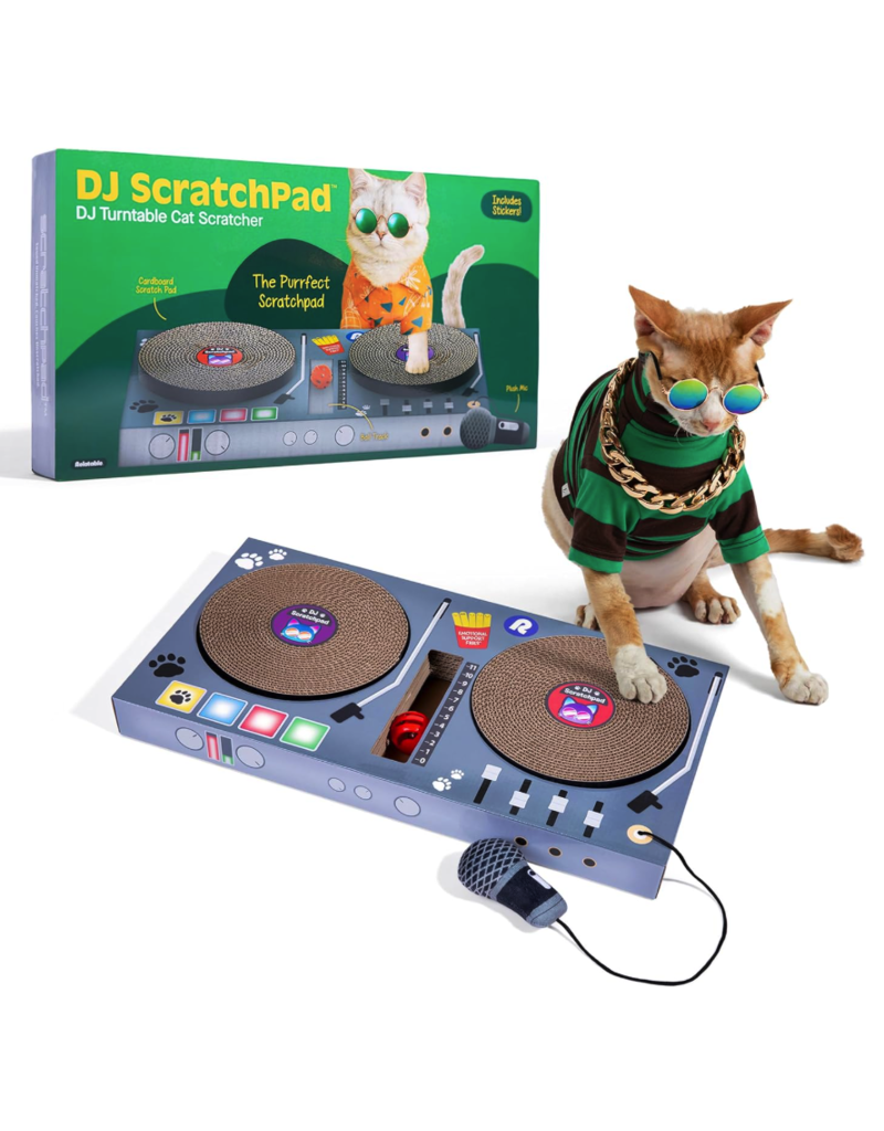 DJ Scratchpad: DJ Turntable Cat Scratcher