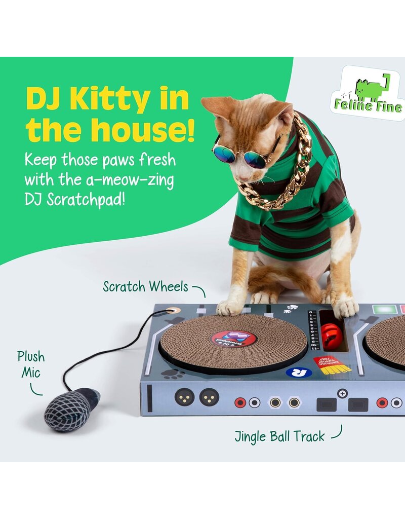 DJ Scratchpad: DJ Turntable Cat Scratcher