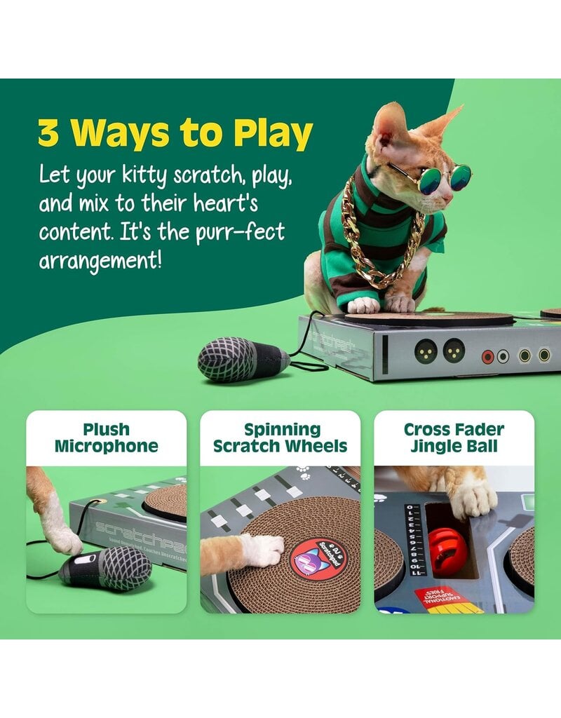 DJ Scratchpad: DJ Turntable Cat Scratcher