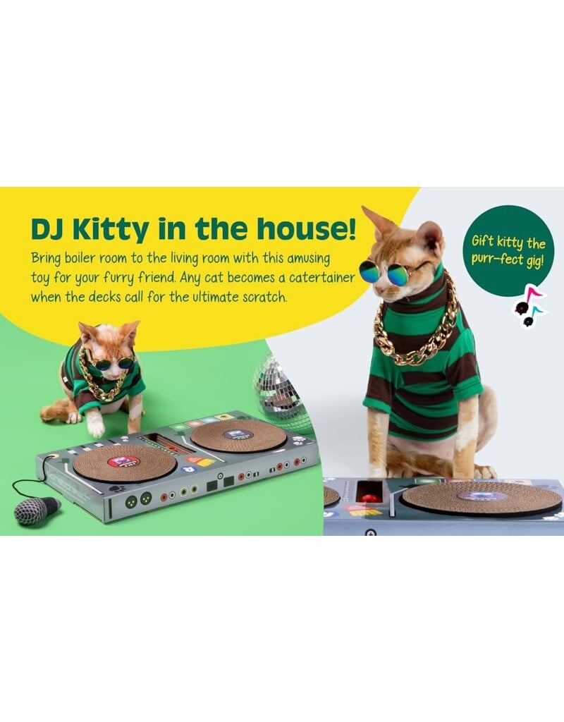 DJ Scratchpad: DJ Turntable Cat Scratcher