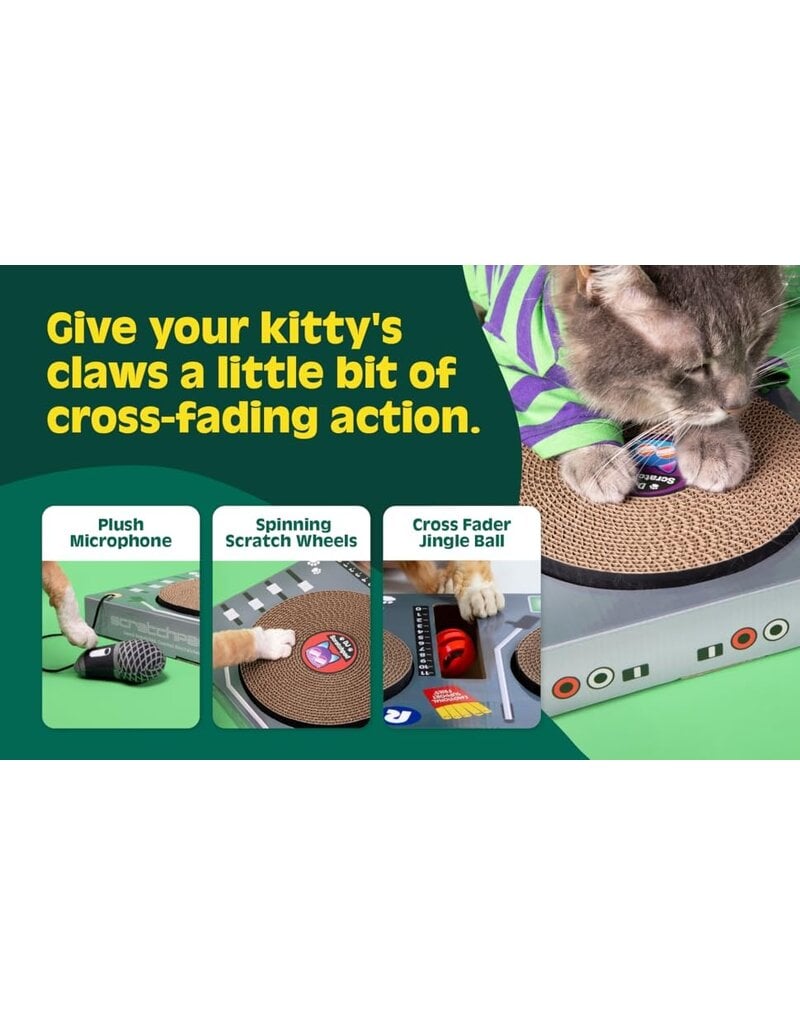 DJ Scratchpad: DJ Turntable Cat Scratcher