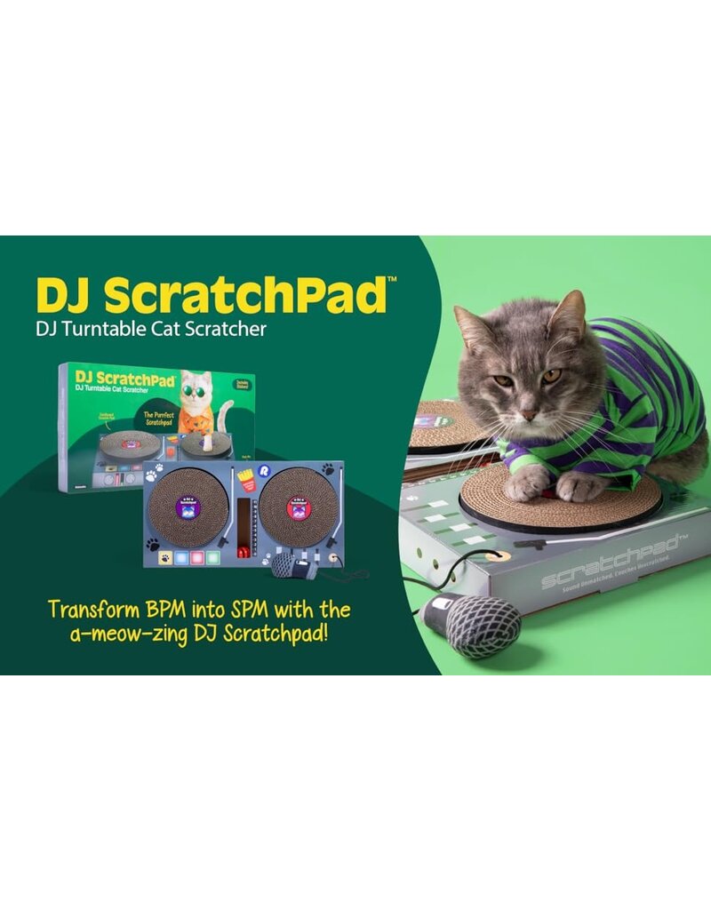 DJ Scratchpad: DJ Turntable Cat Scratcher