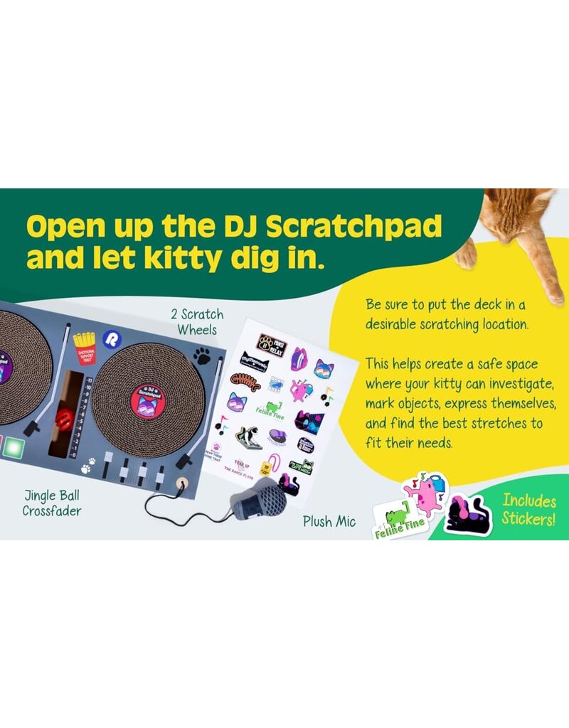 DJ Scratchpad: DJ Turntable Cat Scratcher