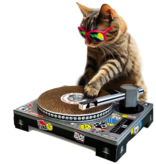Cat Scratching Pad DJ Deck