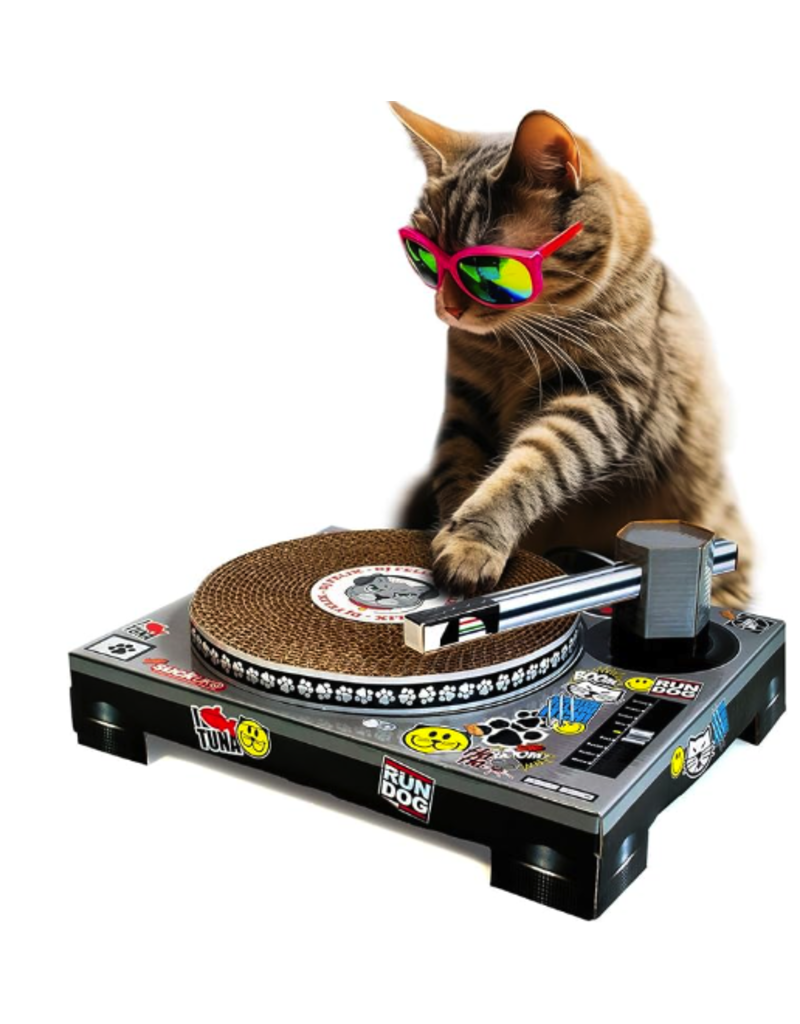 Cat Scratching Pad DJ Deck