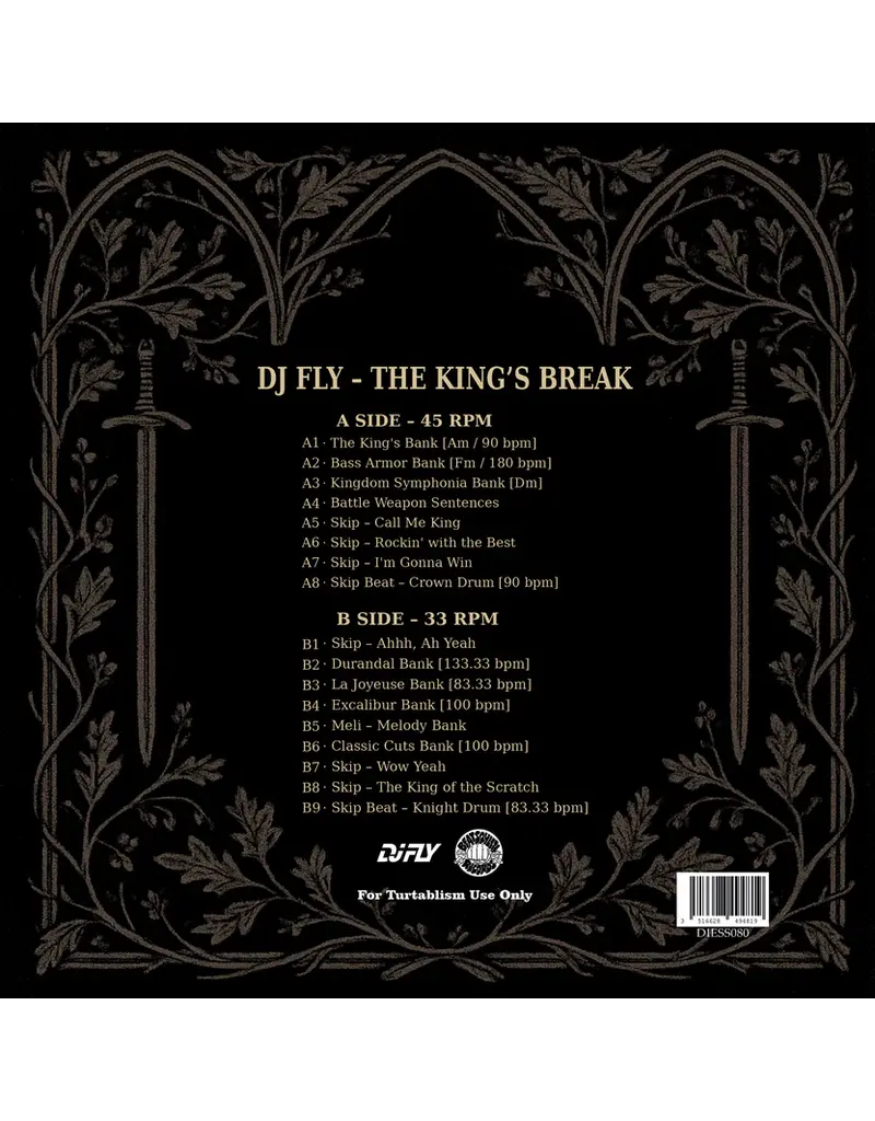 Beatsqueeze DJ FLY:  The King's Break 12" Scratch Record (Beatsqueeze) Imported from France!