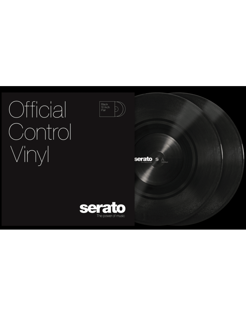 Black Serato 10" Control Vinyl (Pair)