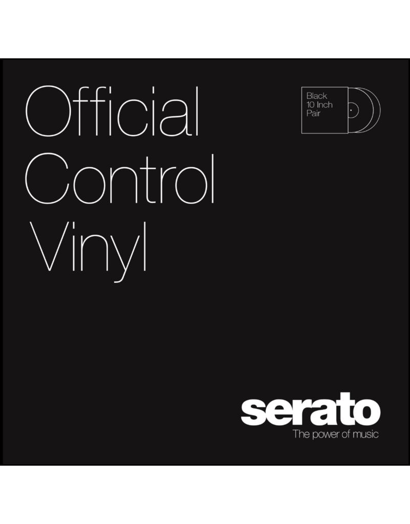 Black Serato 10" Control Vinyl (Pair)