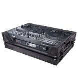 ProX ProX Flight Style Road Case For FLX10 or GRV6 DJ Controller w/ 1U Rack Space Wheels (XS-DDJFLX10WBL)