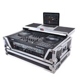 ProX ProX Flight Style Road Case For FLX10 or GRV6 Controller w/ Laptop Shelf 2U Rack Space Wheels (XS-FLX102UWLT)