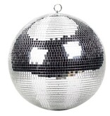 ProX ProX 24" Mirror Ball Bright Silver Reflective Indoor DJ Sphere with Hanging Ring for Lighting  (MB-24)