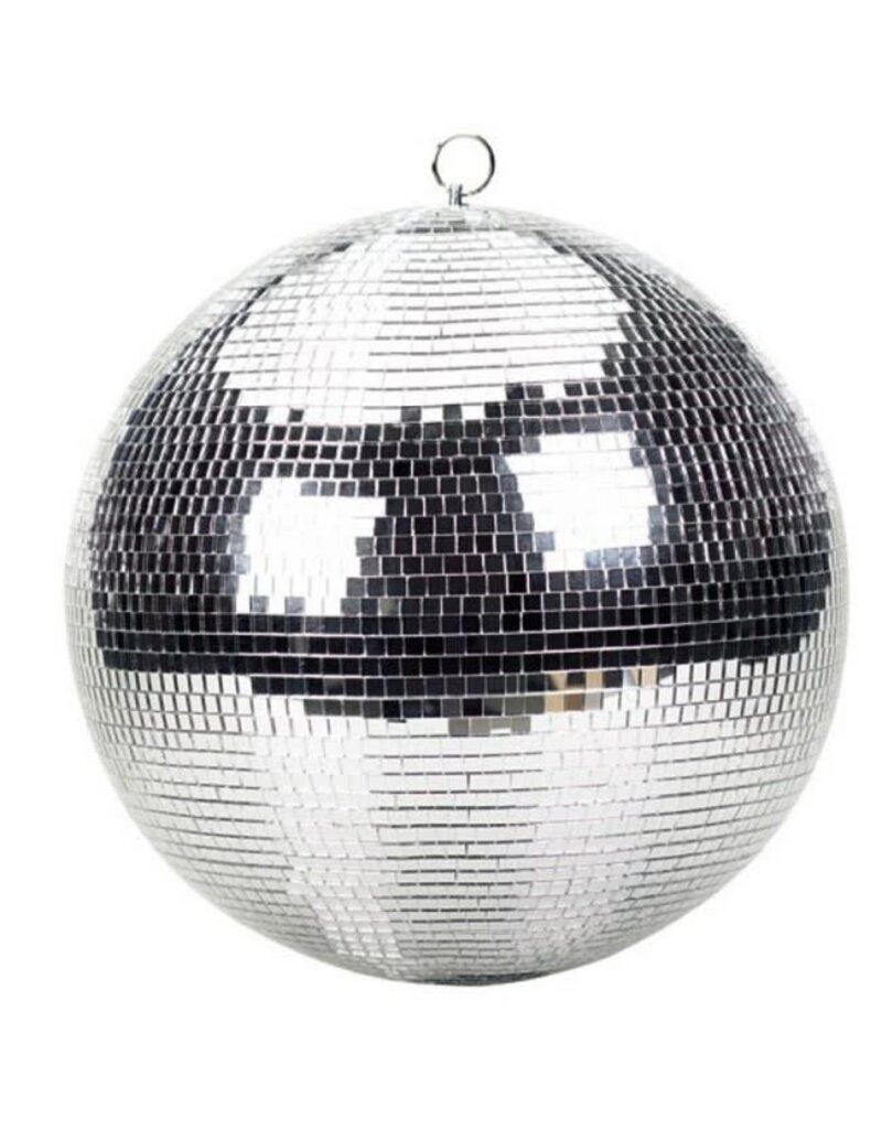 ProX ProX 24" Mirror Ball Bright Silver Reflective Indoor DJ Sphere with Hanging Ring for Lighting  (MB-24)
