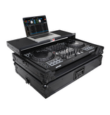 ProX PROX FLX10 or GRV6 with Sliding Laptop Shelf ATA Flight Style Road Case Black Finish Slim Case