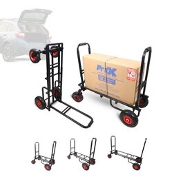 ProX ROLL & RUN Folding 8-in-1 Multi-Cart Rolling Utility Dolly Height Adjustable Rolling Hand Truck (X-ROLLNRUN)