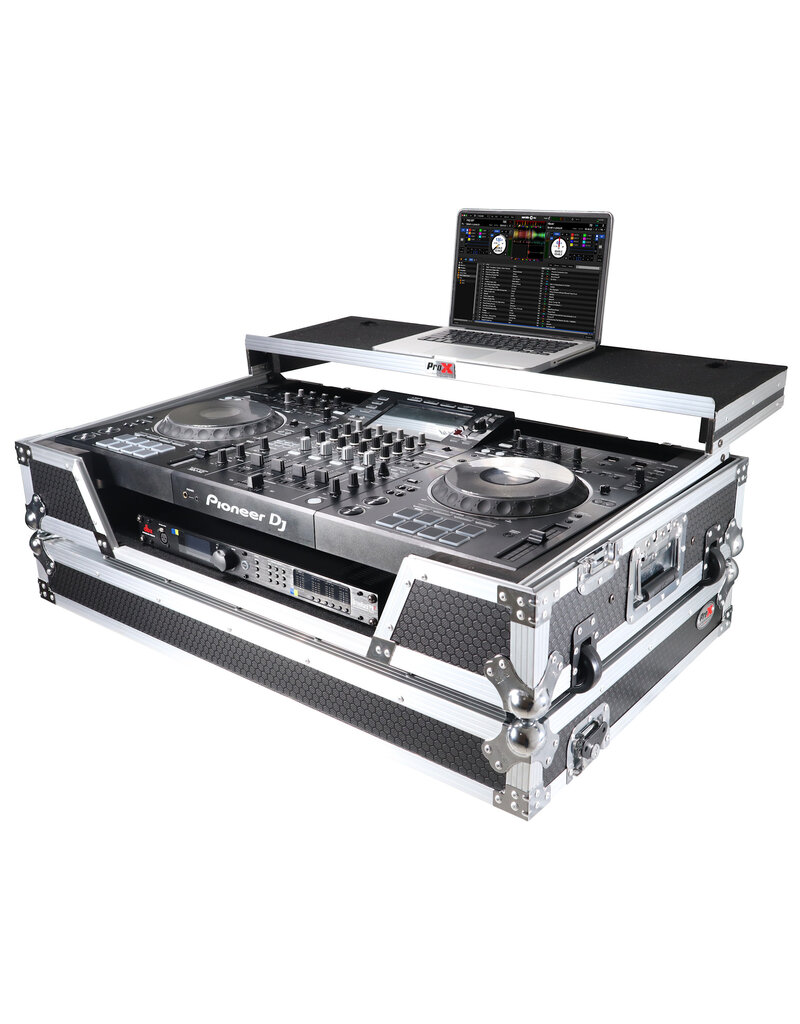 ProX ProX ATA Flight Case For Pioneer XDJ-XZ DJ Controller with Laptop Shelf 1U Rack Space and Wheels ( XS-XDJXZWLT)