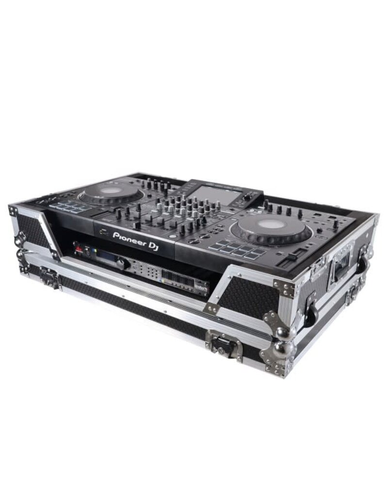 ProX ProX ATA Flight Case For XDJ-XZ  with 1U Rack Space + Wheels Black/Silver (XS-XDJXZ W)