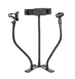 ProX Mobi Buddy Hands Free Tablet Mobile Device Clip Kit DJ Cellphone holder Selfie Stick Table Stand Tripod Clamp and Case (X-MOBITCP20)