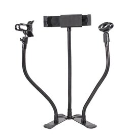 ProX ProX Mobi Buddy Hands Free Tablet Mobile Device Clip Kit DJ Cellphone holder Selfie Stick Table Stand Tripod Clamp and Case (X-MOBITCP20)