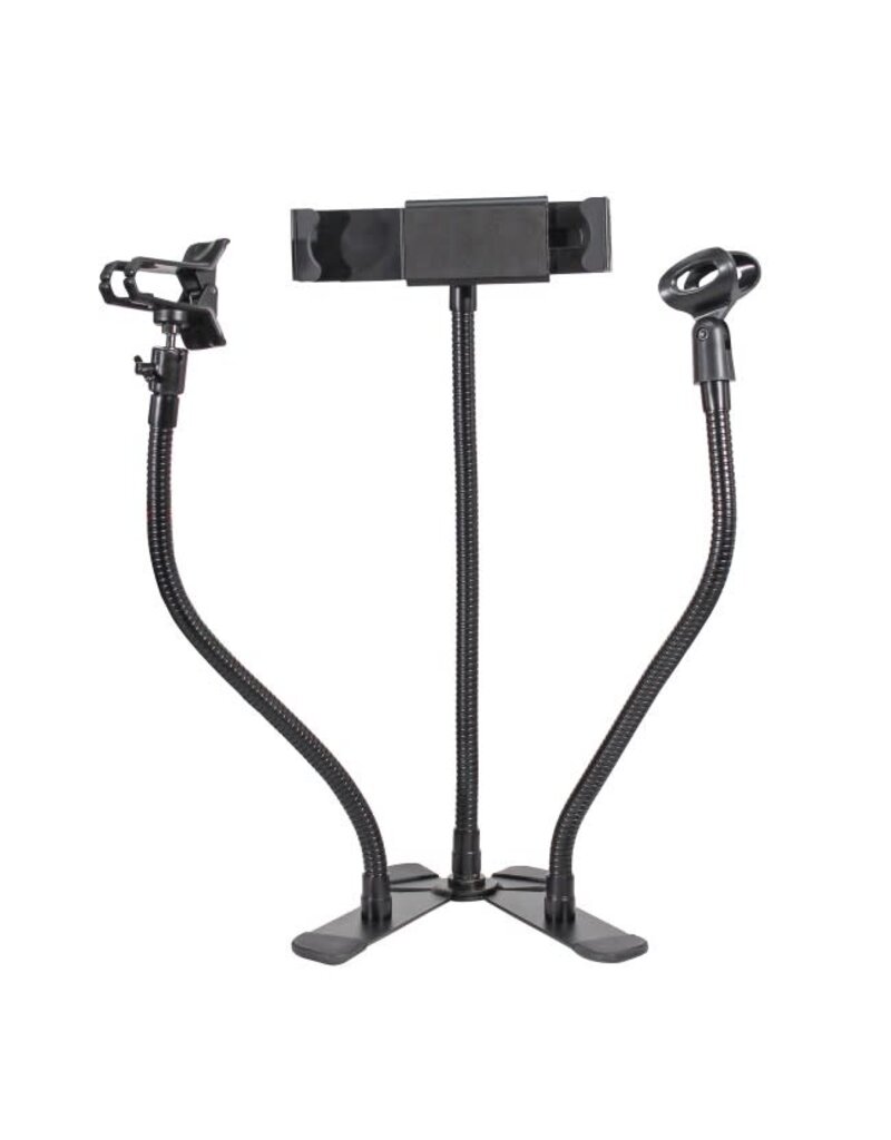 ProX ProX Mobi Buddy Hands Free Tablet Mobile Device Clip Kit DJ Cellphone holder Selfie Stick Table Stand Tripod Clamp and Case (X-MOBITCP20)