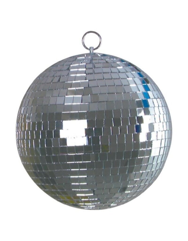 ProX Prox 8" inch Mirror Disco Ball Bright Silver Reflective Indoor DJ Sphere with Hanging Ring for Lighting (MB-8)