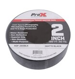 ProX ProX 2 Inch 180FT 60YD Matte Black Commercial Grade Gaffer Tape Pros Choice Non-Residue (XGF-260BLK)