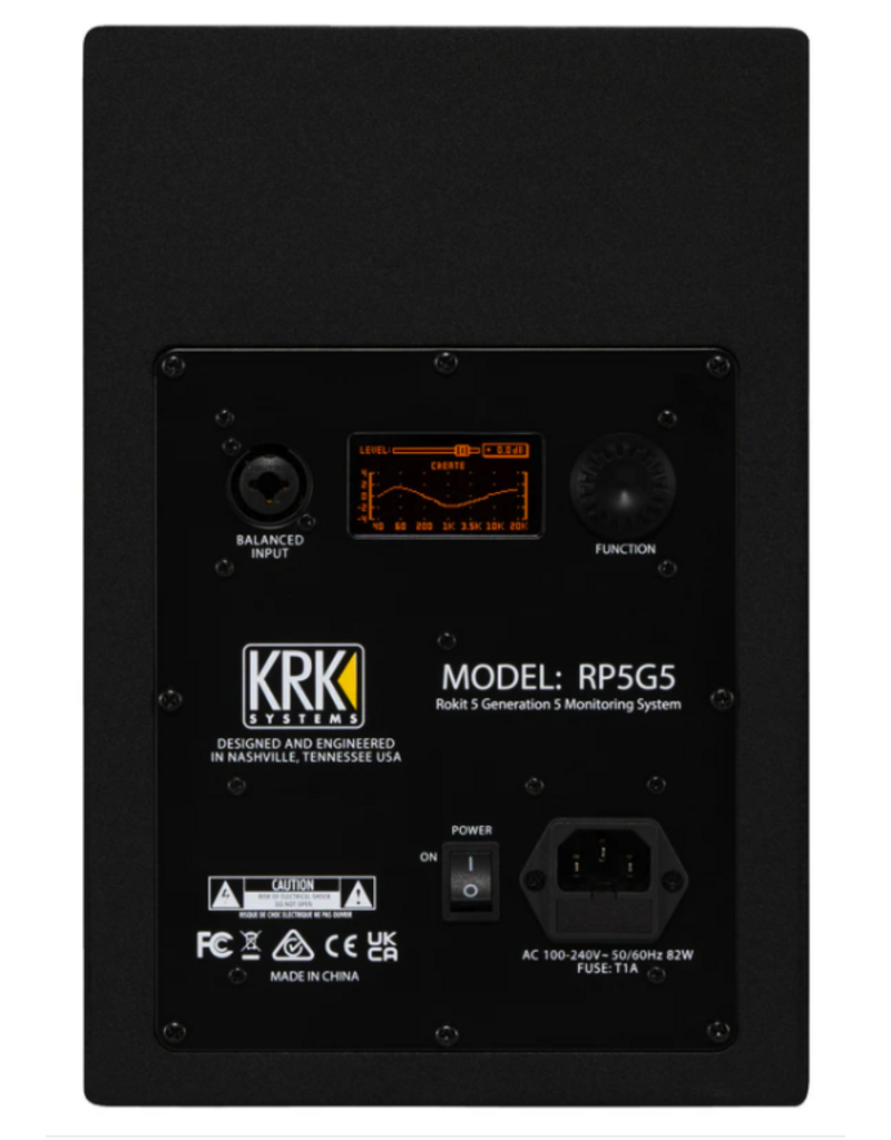 KRK ROKIT 5 Generation Five: Active 5” Two-Way Studio Reference Monitor - KRK Systems (RP5G5)