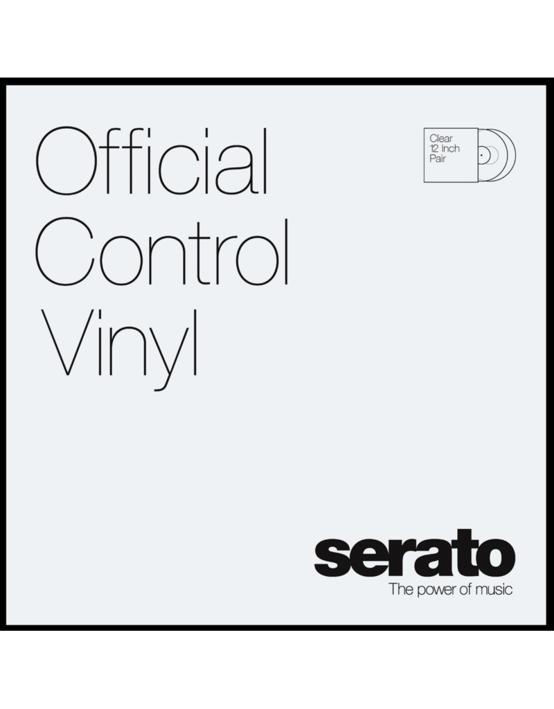 Clear Serato 12" Control Vinyl (Pair)