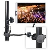 ProX Mobi Buddy Hands Free Tablet Mobile Device Clip Kit DJ Cellphone holder Selfie Stick Table Stand Tripod Clamp and Case (X-MOBITCP20)