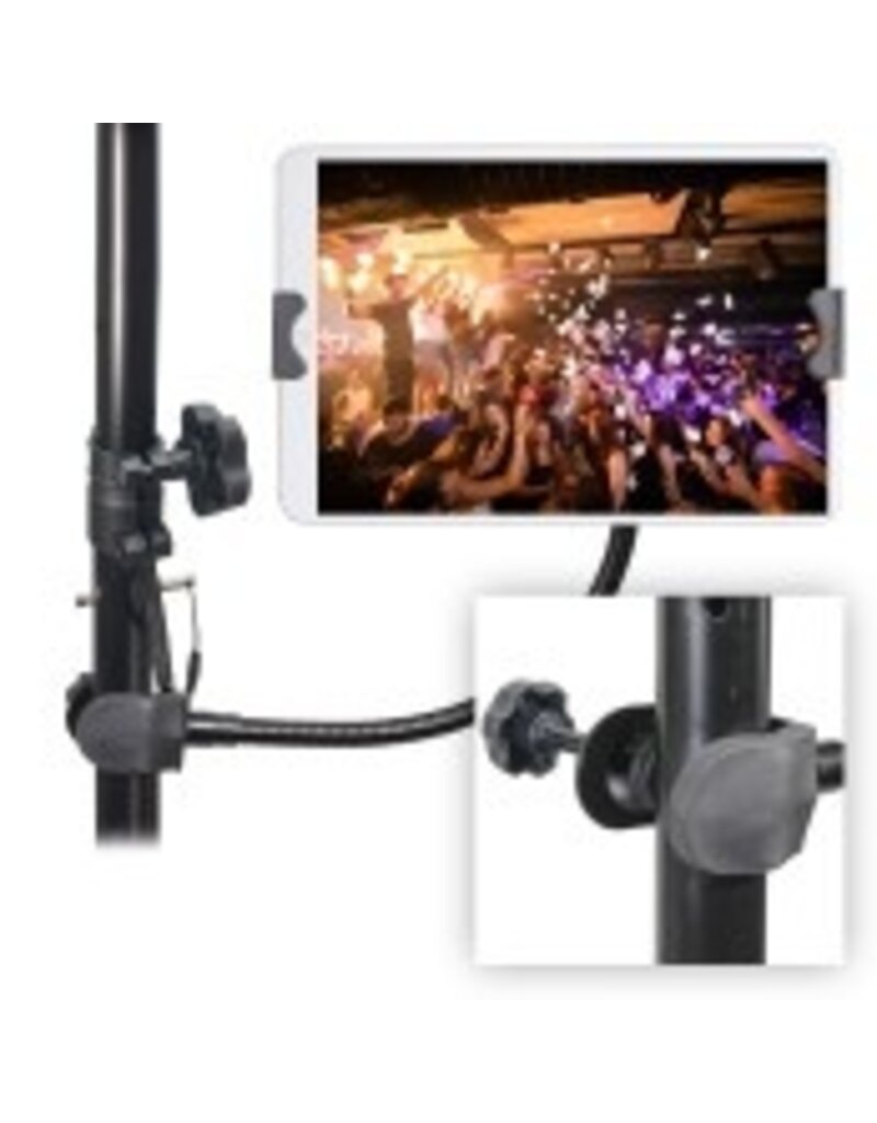ProX Mobi Buddy Hands Free Tablet Mobile Device Clip Kit DJ Cellphone holder Selfie Stick Table Stand Tripod Clamp and Case (X-MOBITCP20)