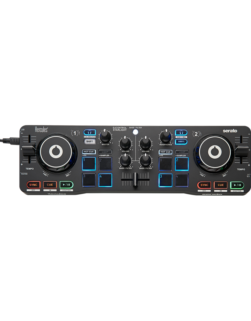 Hercules OPEN BOX! Hercules DJ Control Starlight Ultra-Compact Controller for Serato