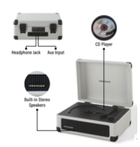 Crosley Crosley Cruiser CD Player with a Tonearm-Inspired Power Switch